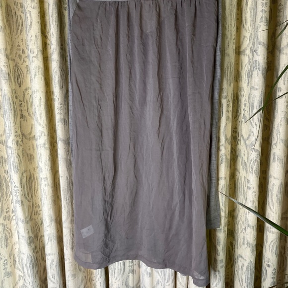 Giada Forte mini dress wool tunic NWOT 2/M taupe gray paneled breezy light - Picture 7 of 11